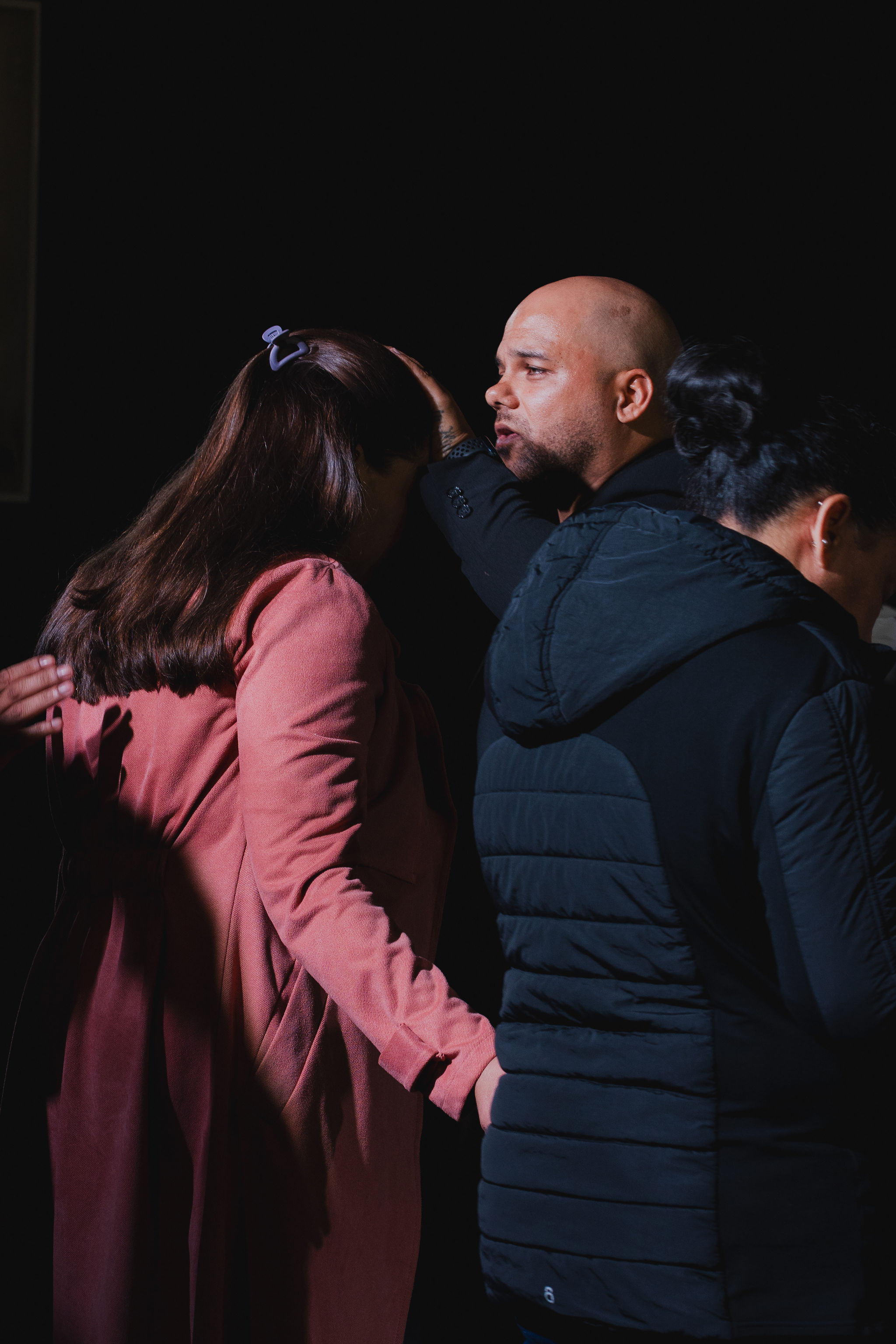 Altar call prayer moment at New Hope Church